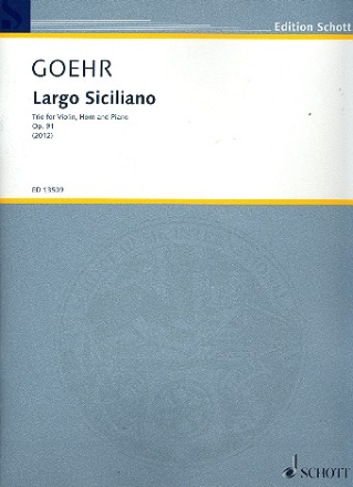 Largo siciliano op.91 fr Violine, Horn und Klavier Stimmen
