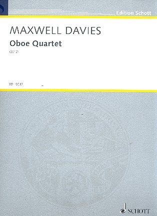 Oboe Quartet for oboe, violine, viola and violoncello score and parts