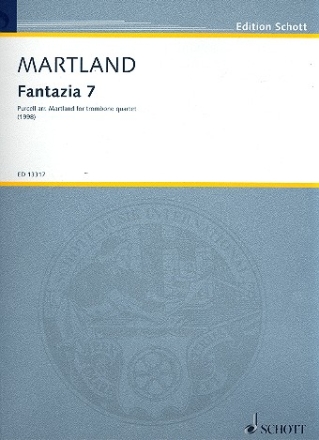 Fantazia no.7 fr 3 Posaunen und Bassposaune Partitur und Stimmen