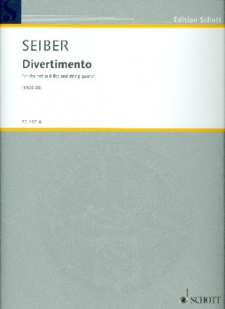 Divertimento fr Klarinette und Streichquartett Partitur und Stimmen