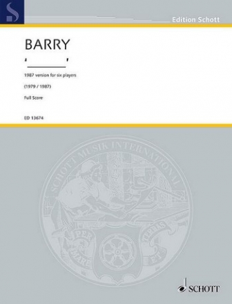 '________' fr 2 Klarinetten, Viola, Violoncello, Marimbaphon und Klavier Partitur