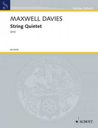 Maxwell Davies, Sir Peter for String Quintet Partitur und Stimmen