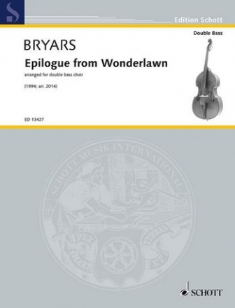 ED13427 Epilogue from Wonderlawn for 8 doubls basses (ensemble) score