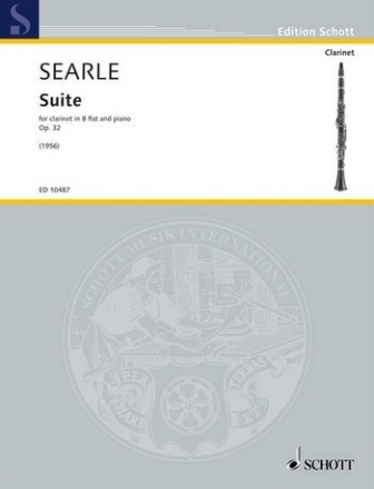 ED10487  Humphrey Searle, Suite op. 32 (1956) fr Klarinette und Klavier Partitur und Stimme