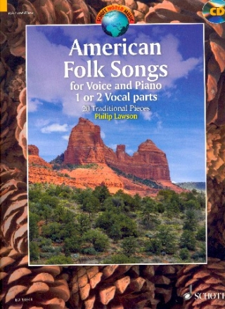 American Folk Songs (+CD): fr 1-2 Stimmen und Klavier Spielpartitur