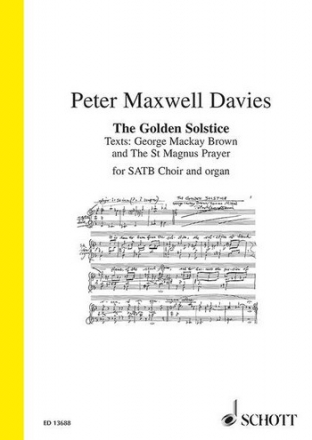 The golden Solstice op.337 fr gem Chor und Orgel Partitur (en)