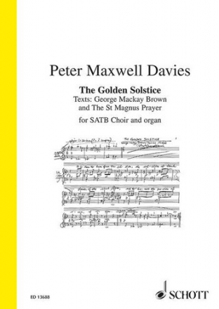 The golden Solstice op.337 fr gem Chor und Orgel Partitur (en)