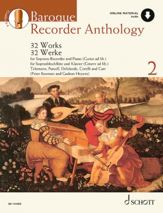 Baroque Recorder Anthology vol.2 (+Online Audio)  for soprano recorder and piano