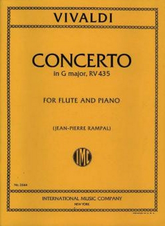 Antonio Vivaldi, Concerto Op. 10 N. 4 (F Vi N. 15) (Rampal) flute