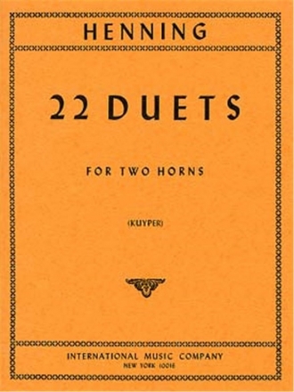 Henning, 22 Duets 2 Horns