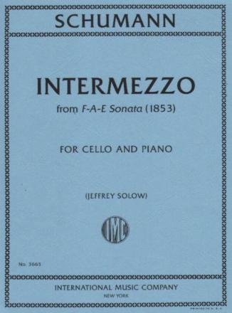 Robert Schumann, Intermezzo From F-A-E Sonata Cello und Klavier