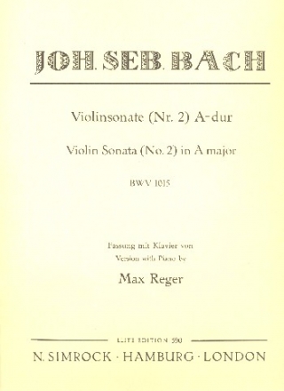 Sonate Nr.2 BWV1015 fr Violine und Klavier