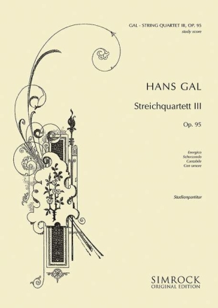 Streichquartett Nr.3 op.95  Studienpartitur