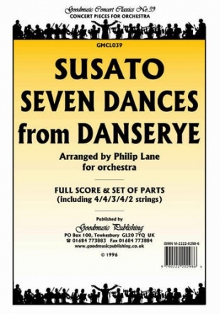Seven Dances From Danserye  for orchestra score and parts