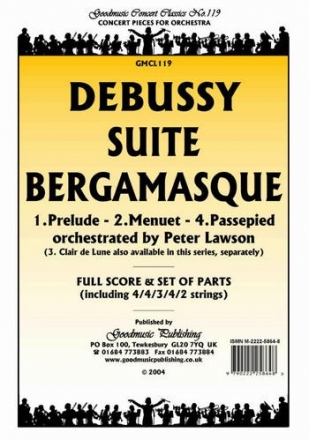 Debussy Suite Bergamasque (1 2 & 4) Pack Orchestra