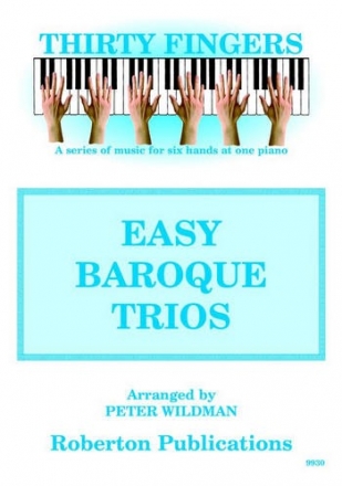 Easy Baroque Trios for piano 6 hands score