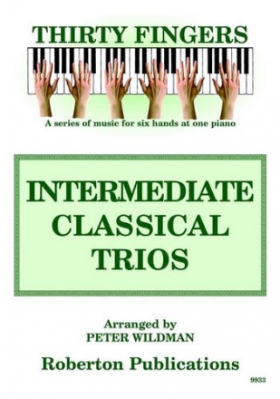 Intermediate classical Trios for piano 6 hands score