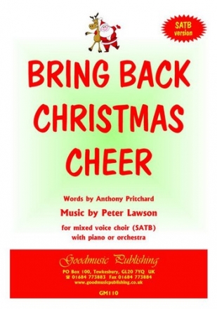 Lawson Peter Bring Back Christmas Cheer Choir - Mixed voices (SATB)