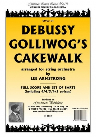 DEBUSSY Golliwog'S Cakewalk Pack String Orchestra