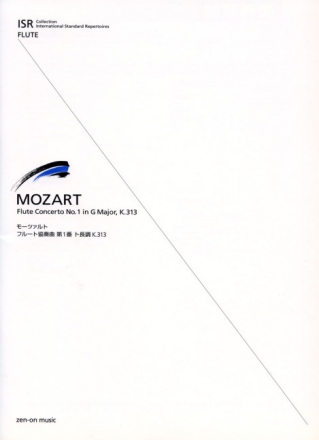 Konzert G-Dur Nr.1KV313 fr Flte und Orchester Klavierauszug