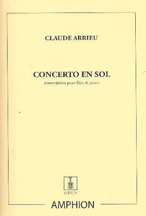 Concerto en sol majeur pour flte et orchestre pour flte et piano