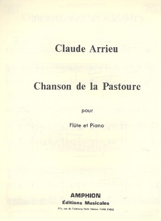 Chanson de la pastoure fr Flte und Klavier