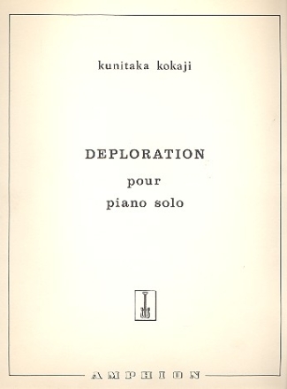 Deploration fr Klavier
