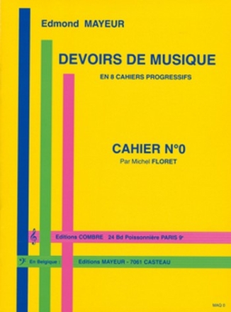 MAYEUR Edmond Devoirs de musique cahier 0 formation musicale Partition