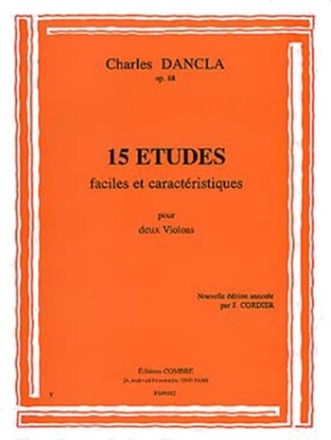 15 tudes faciles et caractristiques op.68 pour 2 violons partition