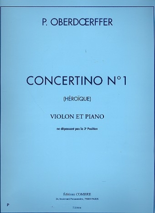 Concertino no.1 pour violon et piano