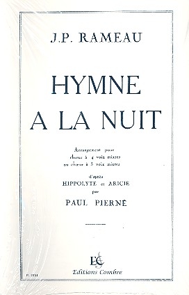 Hymne  la nuit pour choeur mixte  4 (3) voix partition (set de 10 exemplaires)
