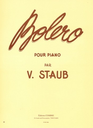 STAUB Victor Bolro piano Partition