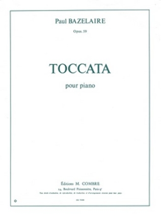 BAZELAIRE Paul Toccata Op.59 piano Partition