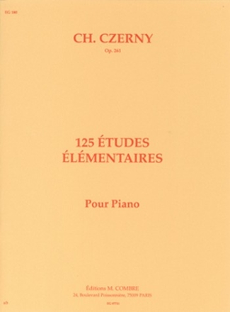 CZERNY Carl Etudes lmentaires (125) Op.261 piano Partition