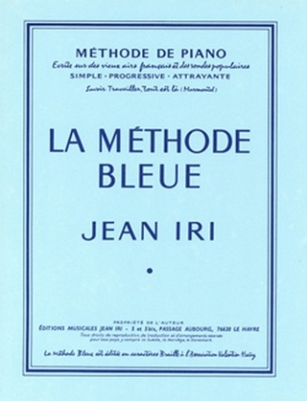 IRI Jean La Mthode bleue piano Partition