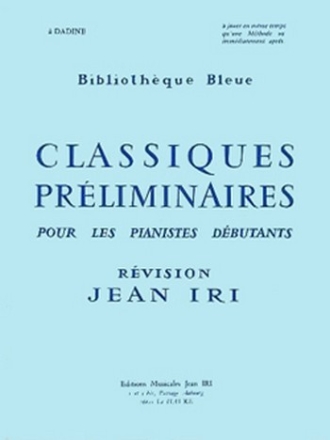 IRI Jean Classiques prliminaires (Koehler, Czerny, Diabelli, Mller) piano Partition