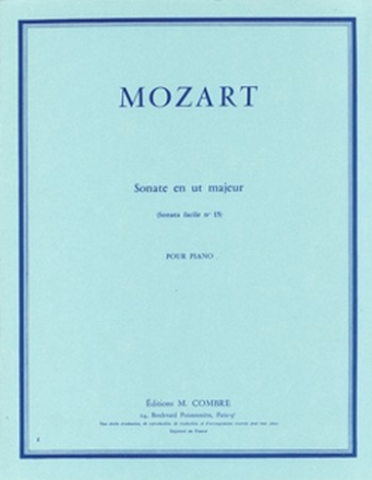 MOZART Wolfgang Amadeus Sonate facile n15 en ut maj. KV545 piano Partition