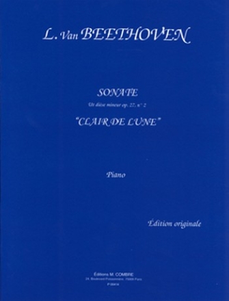 Sonate ut dise mineur op.27 no.2 pour piano