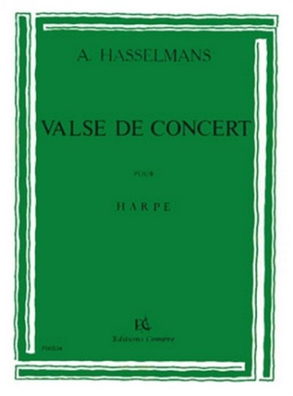 HASSELMANS Alphonse Valse de concert harpe Partition