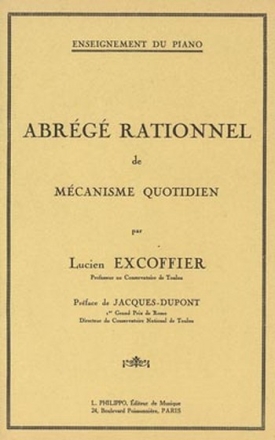 EXCOFFIER Lucien Abrg rationnel de mcanisme quotidien piano Partition