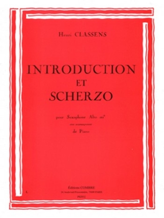 CLASSENS Henri Introduction et scherzo saxophone et piano Partition