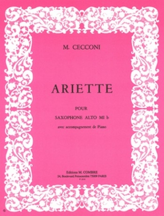 CECCONI Monique Ariette saxophone et piano Partition