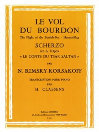 Le Vol du Bourdon de 'Conte du Tsar' pour piano