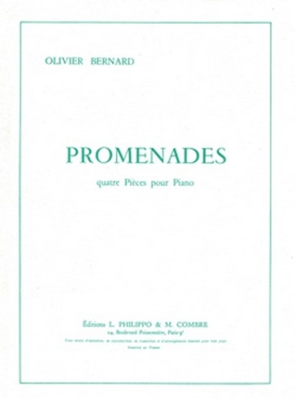 BERNARD O. Promenades (4 pices) piano Partition