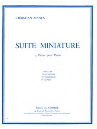 MANEN Christian Suite miniature (4 pices) piano Partition