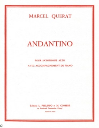 Andantino pour saxophone alto et piano