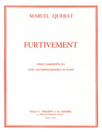 QUERAT Marcel Furtivement clarinette et piano Partition