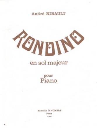 RIBAULT Andr Rondino en sol maj. piano Partition