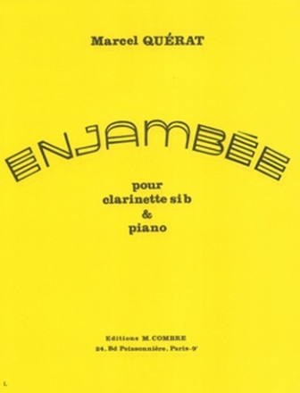 QUERAT Marcel Enjambe clarinette et piano Partition