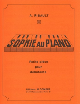 RIBAULT Andr Sophie au piano piano Partition